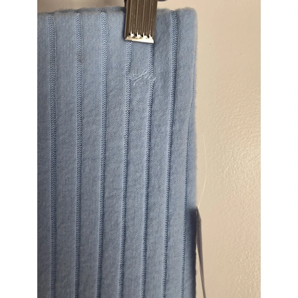 NWT Out From Under Maxi Skirt Size M Blue Ribbed Midi Long Stretch Pencil
